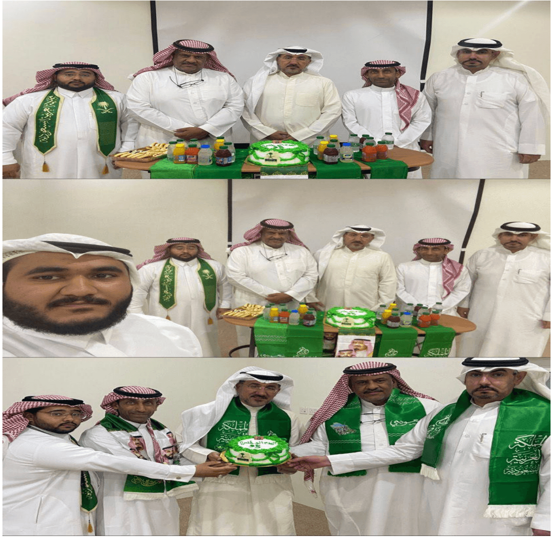 احتفال أعضاء الجمعية التعاونية  للثروةالحيوانية بالاحساء باليوم الوطني السعودي